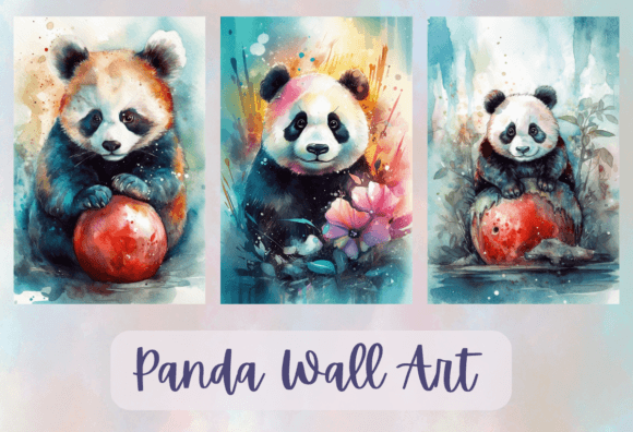 Download Watercolor Panda JPG Wall Art - Panda jpg Collection
