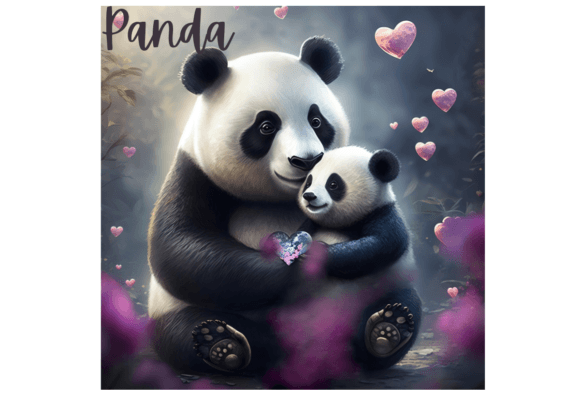 Download Mom and Baby Panda Jpg Illustration - Panda jpg Collection