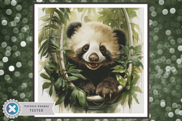 Download Panda Cross Stitch Pattern PDF Chart - Premium Resources
