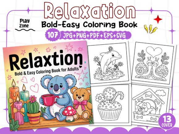 Download Bold and Easy Relaxation Coloring Pages - Relaxation coloring pages Collection