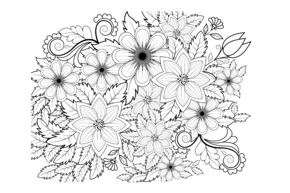 Download Floral Coloring Page Book for Adults - Premium Resources