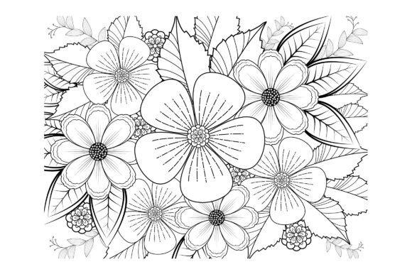 Download Floral Coloring Page Book for Adults - Premium Resources
