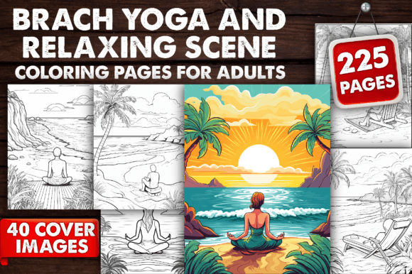 Download Beach Yoga and Relaxation Coloring Pages - Relaxation coloring pages Collection
